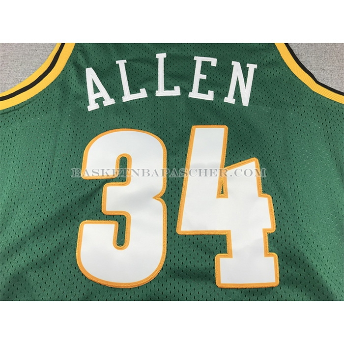 Maillot Seattle Supersonics Ray Allen NO 34 Mitchell & Ness 2006-07 Vert